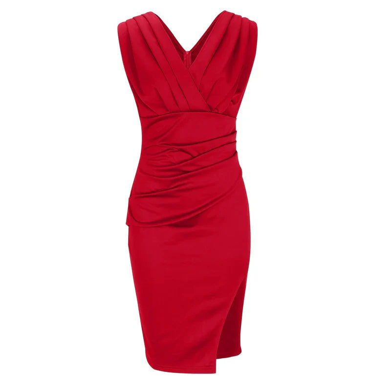 Elana™ | Elegant Pleated Bodycon Dress