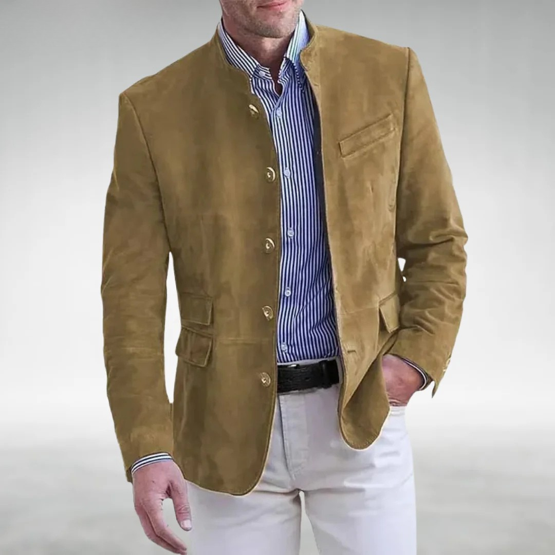 Hendrik™ | Classic Suede Button-Up Jacket