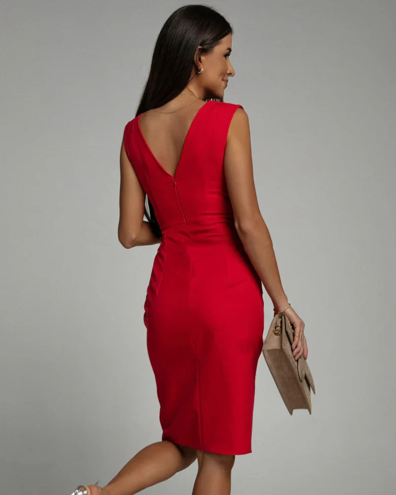 Elana™ | Elegant Pleated Bodycon Dress