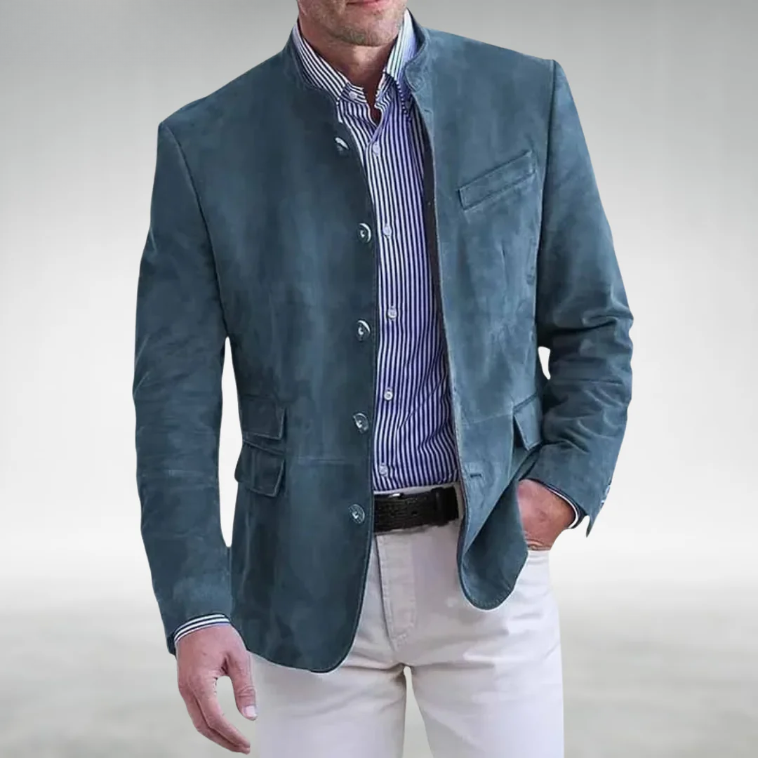 Hendrik™ | Classic Suede Button-Up Jacket