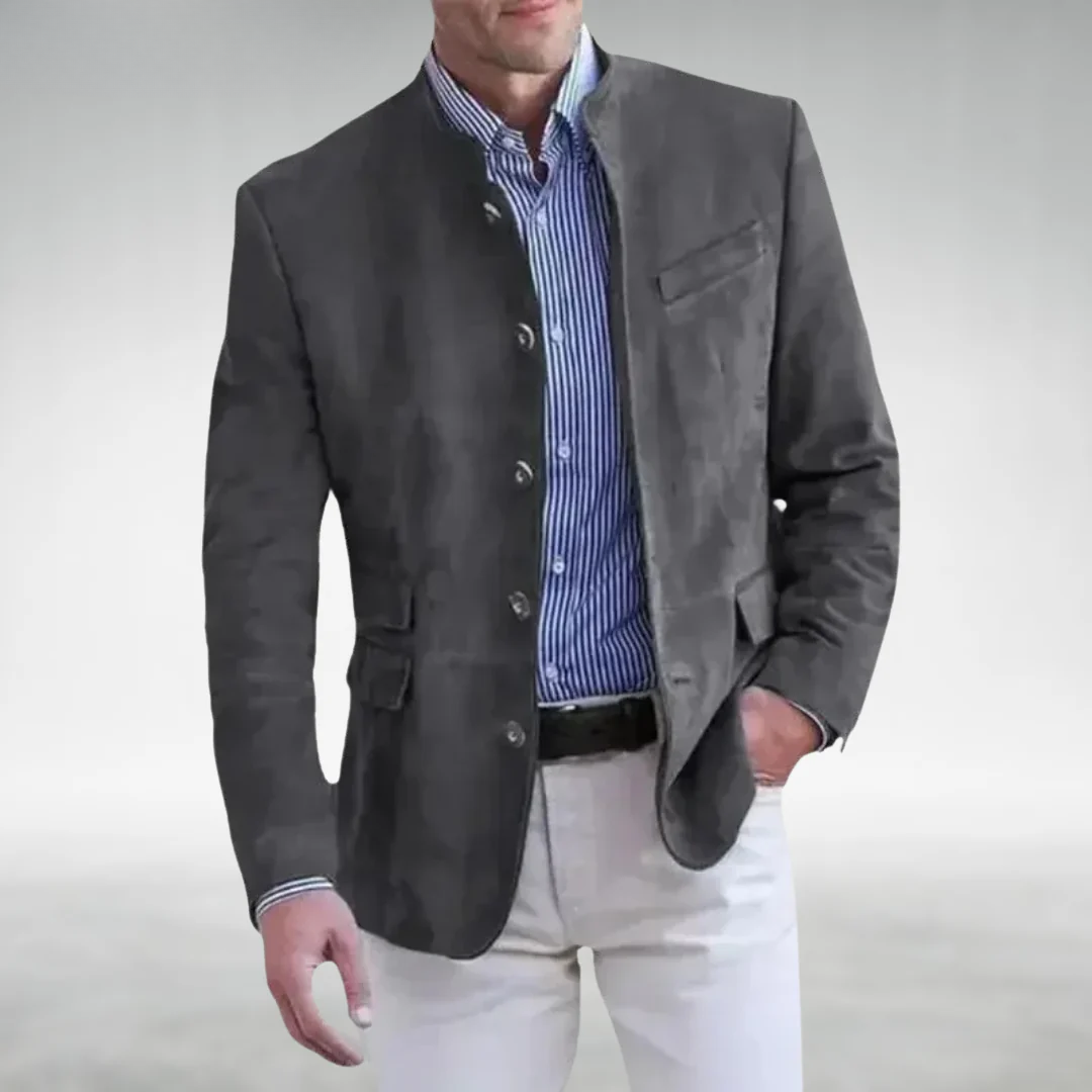 Hendrik™ | Classic Suede Button-Up Jacket