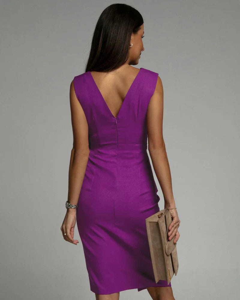 Elana™ | Elegant Pleated Bodycon Dress