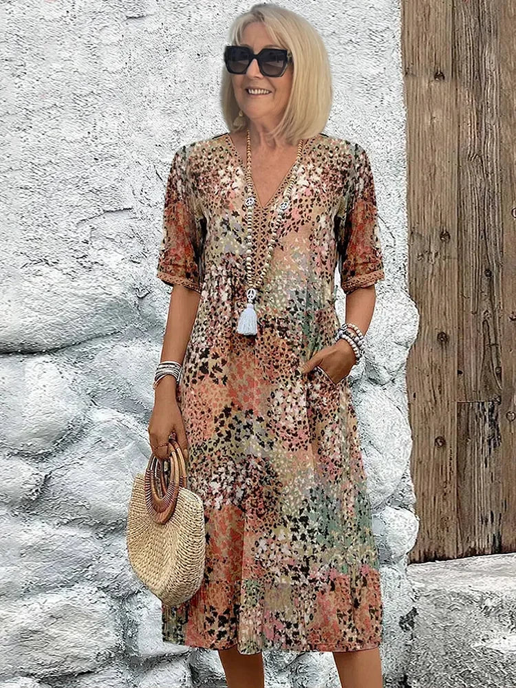Seraphina™ | Boho Printed Summer Dress