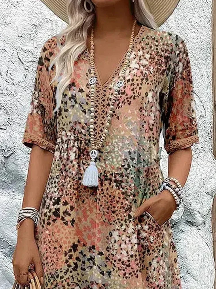 Seraphina™ | Boho Printed Summer Dress