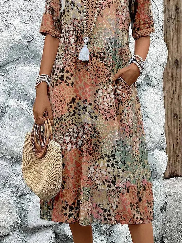 Seraphina™ | Boho Printed Summer Dress