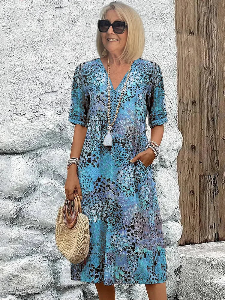 Seraphina™ | Boho Printed Summer Dress
