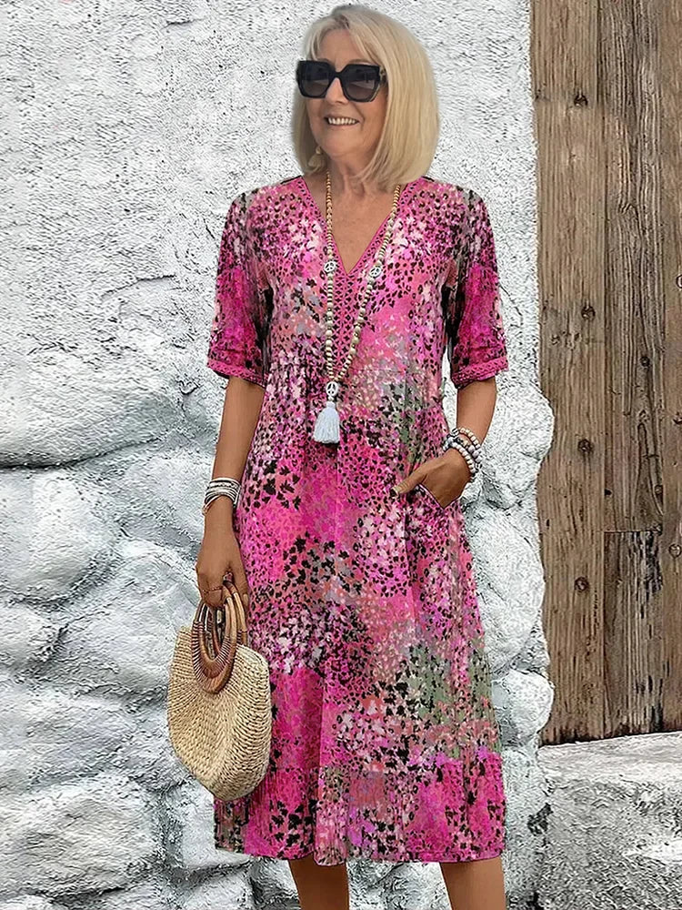 Seraphina™ | Boho Printed Summer Dress