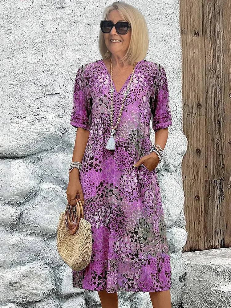 Seraphina™ | Boho Printed Summer Dress
